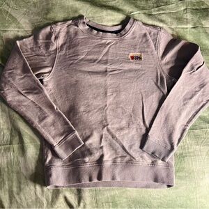 Kid's Grey Fjallraven Crew Neck Sweatshirt